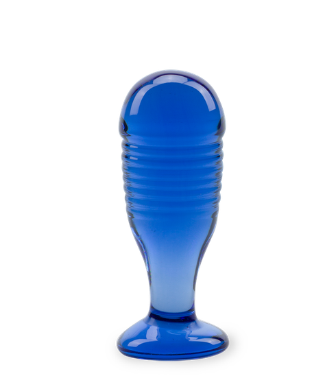 Saturn glass anal plug