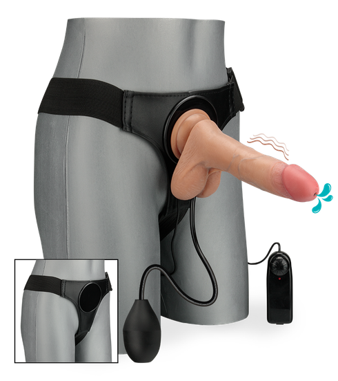 Martin strap-on suction cup ejaculating and vibrating dildo