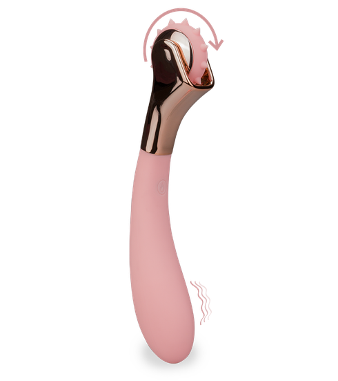 Vibrator with Wartenberg pinwheel
