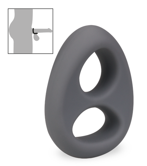 Noot medical-grade silicone double cock ring