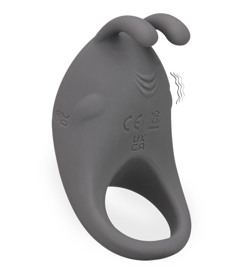 Generous silicone vibrating cock ring