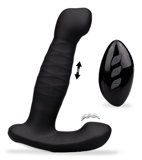 Bellows vibrating perineum and prostate massager