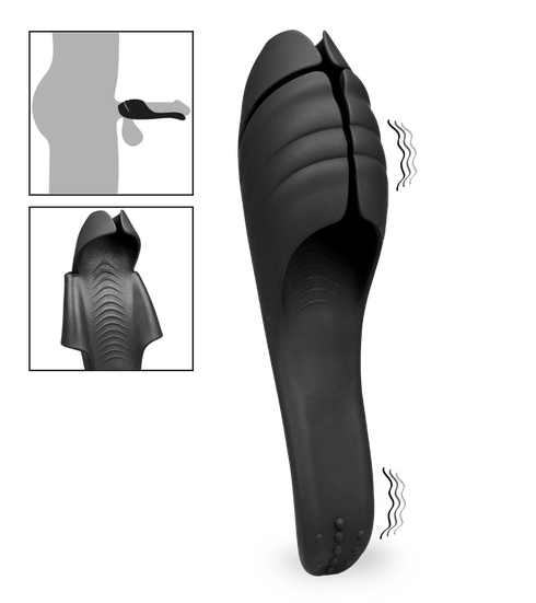 Spoon vibrating masturbator