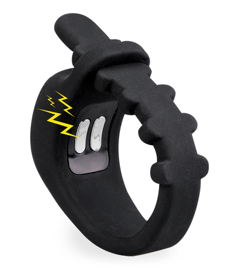 Voltage adjustable e-stim cock ring