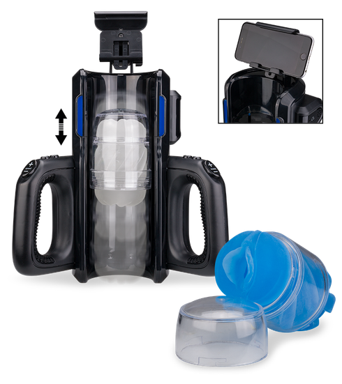 Prodigious Pro masturbator with phone holder